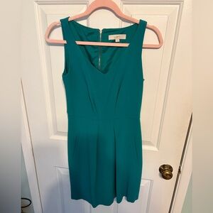 LOFT Turquoise Sleeveless Mini Dress